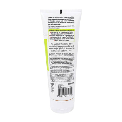 Dr.Organic Tea Tree Face Wash - Distacart