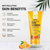 Thumbnail for NutriGlow Advanced Organics Anti Pollution Sun Screen SPF 30 PA+++ - Distacart
