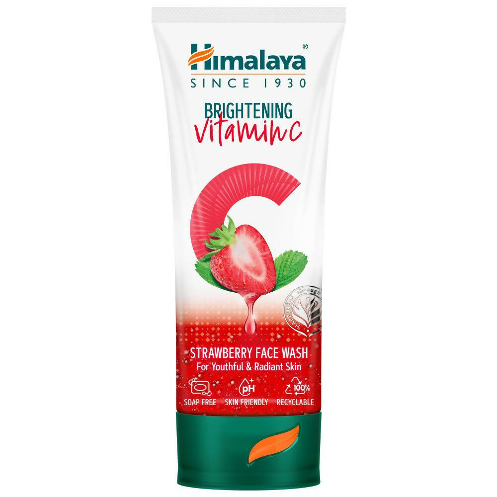 Himalaya Herbals Brightening Vitamin C Strawberry Face Wash - Distacart