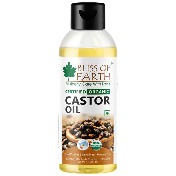 Bliss of Earth Certified Organic Castor Oil - Distacart