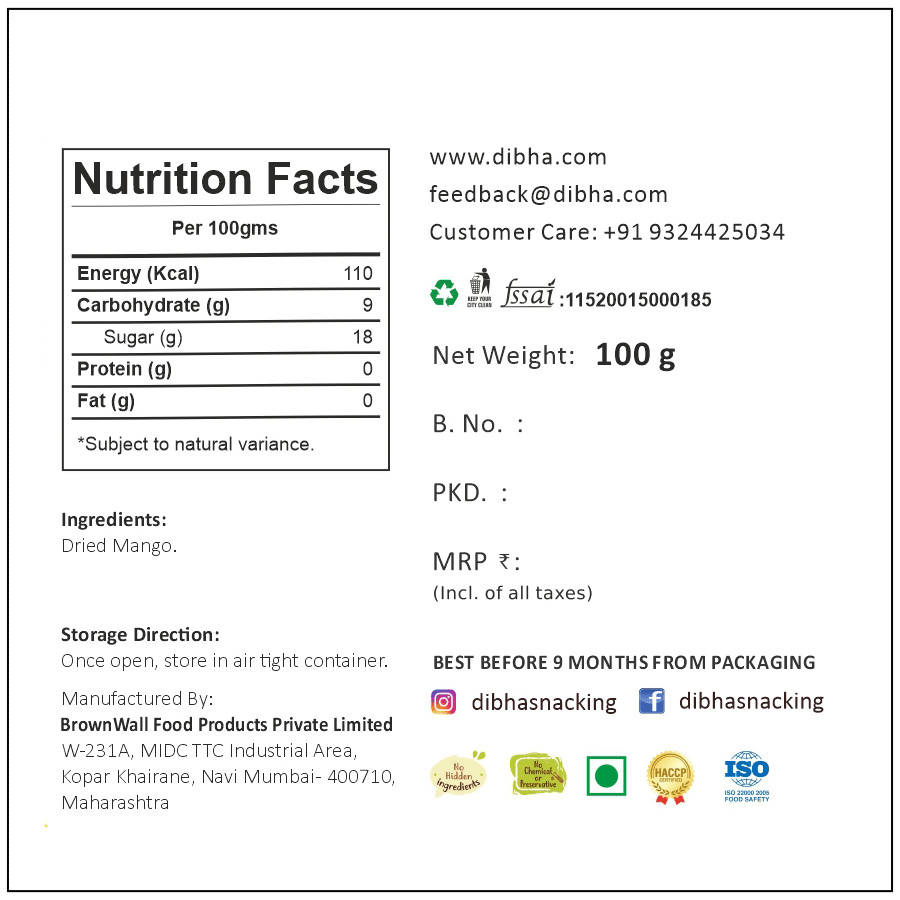 Dibha Dried Mango