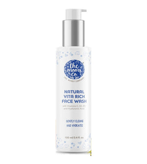 The Moms Co Natural Vita Rich Face Wash (100 Ml) - Distacart