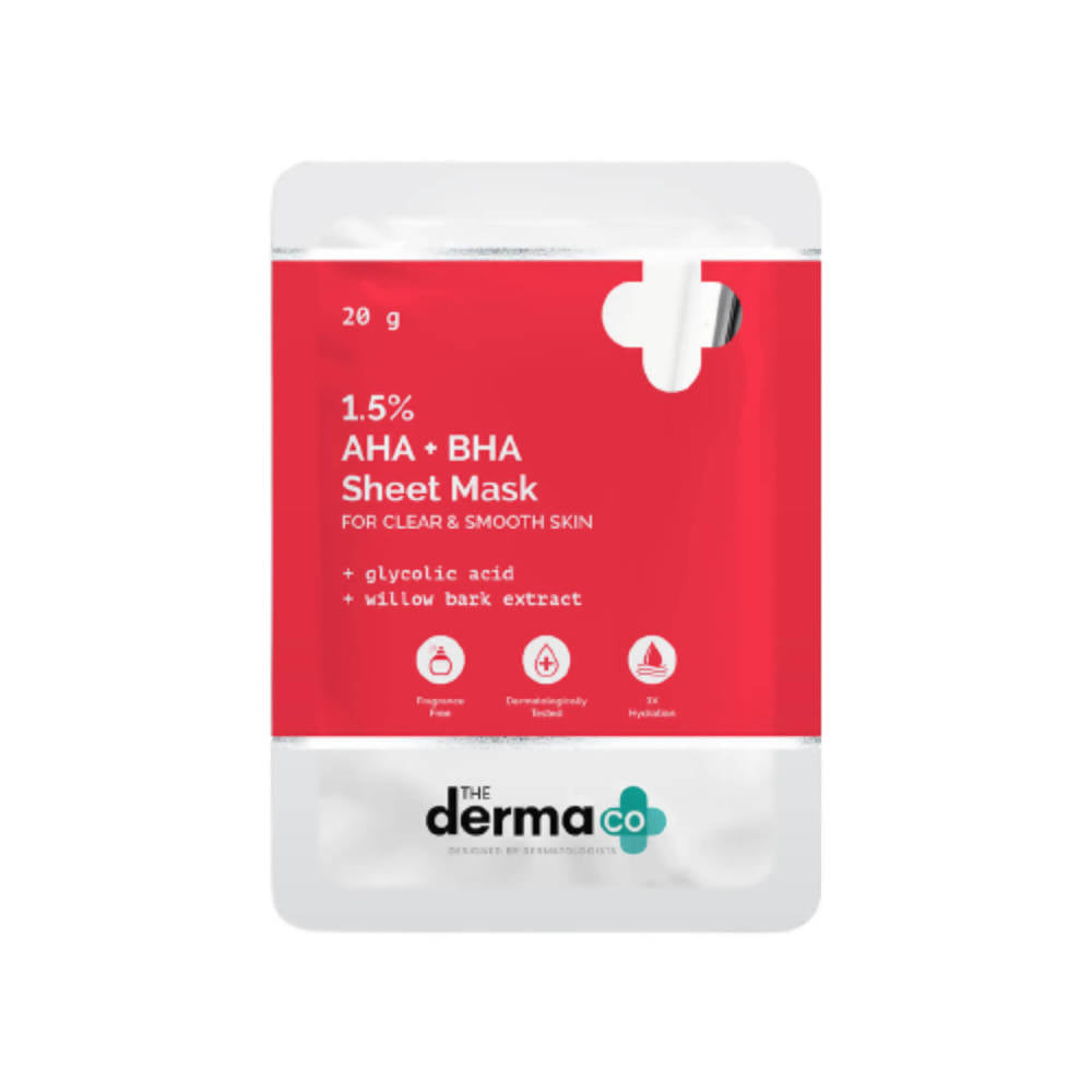 The Derma Co 1.5% AHA + BHA Sheet Mask