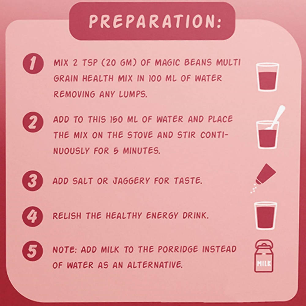 Magicbeans Multi Grain Health Mix Preparation
