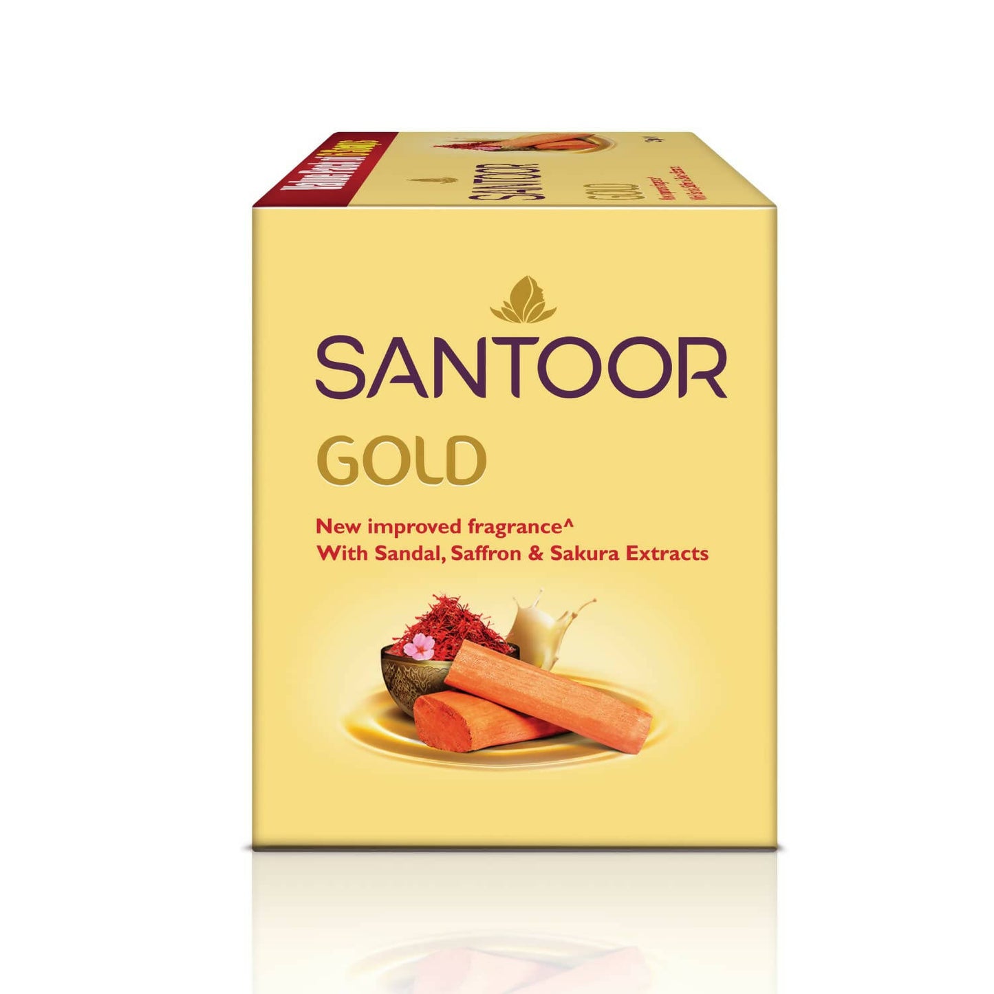 Santoor Gold Bathing Bar Soap with Kashmiri Saffron & Sandal - Distacart