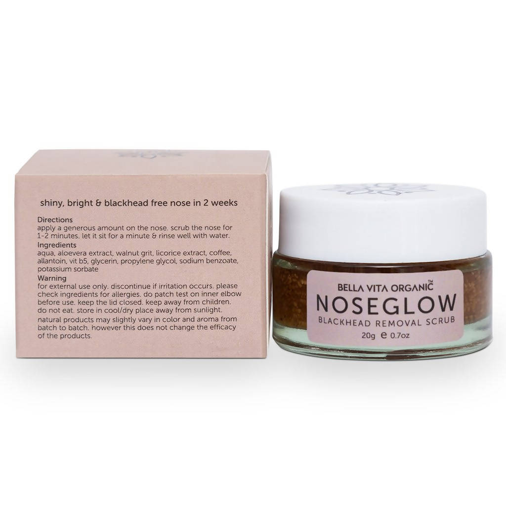 Bella Vita Organic Nose Glow Blackhead Removal Scrub - Distacart