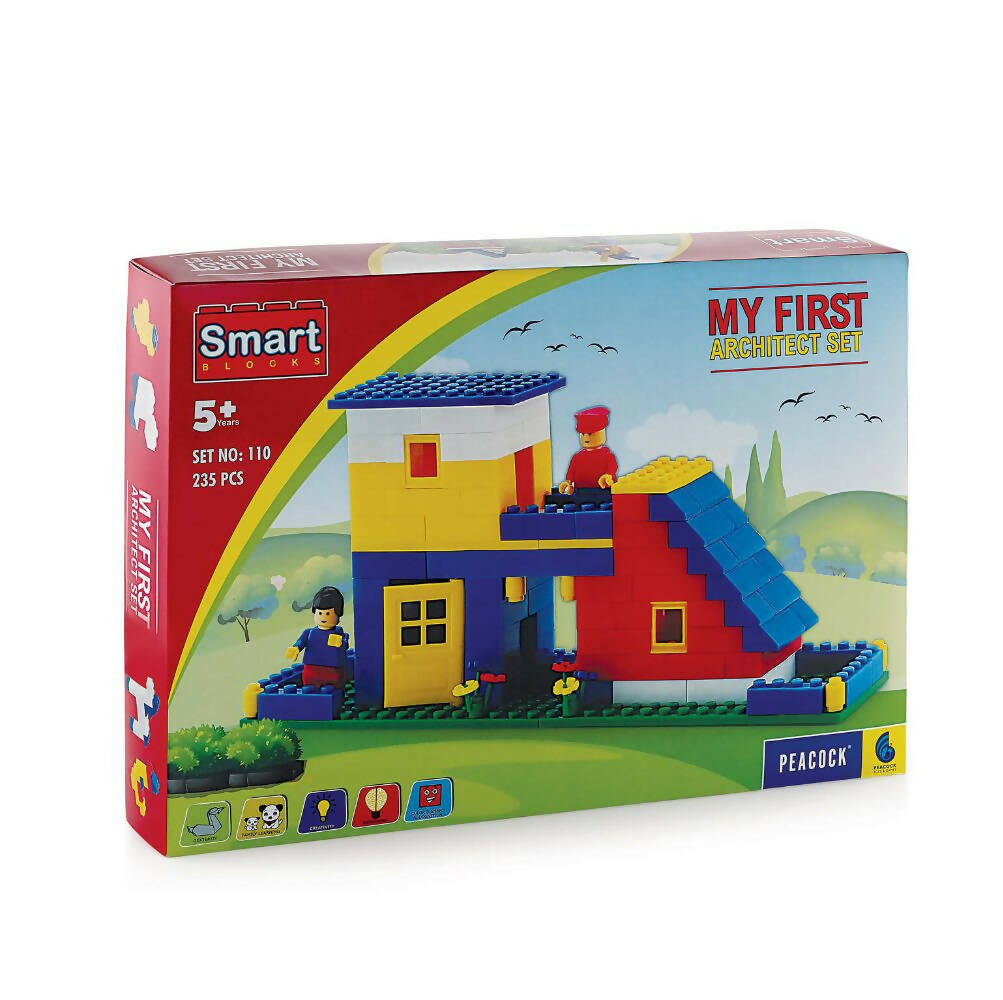 Peacock My First Architect Set Building Block Set For Kids - Distacart