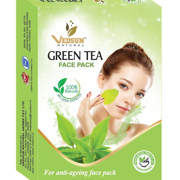Vedsun Naturals Green Tea Face Pack - Distacart
