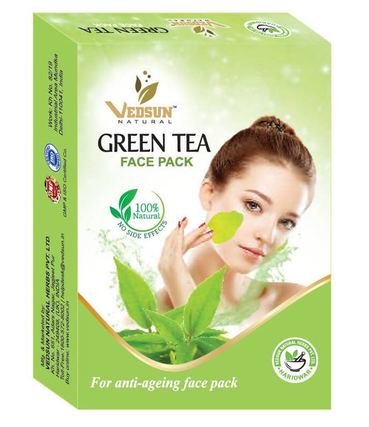 Vedsun Naturals Green Tea Face Pack - Distacart