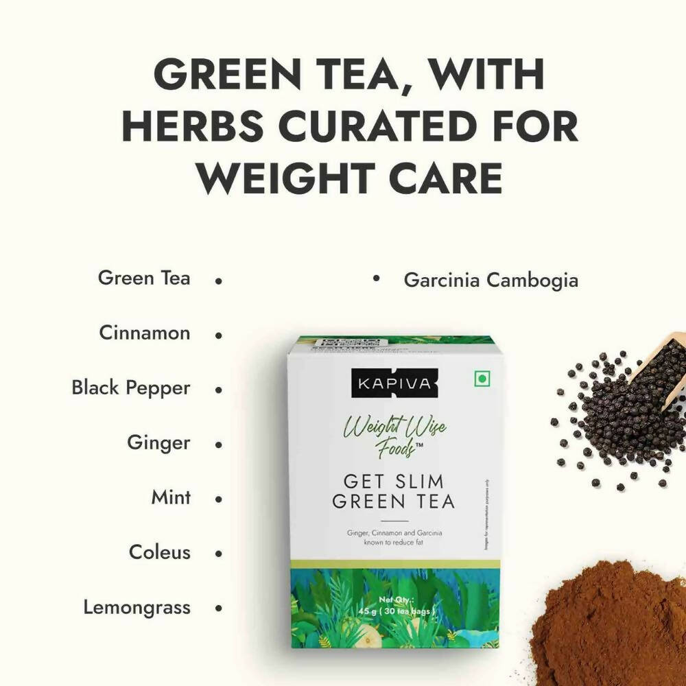 Kapiva Ayurveda Get Slim Green Tea Sachet - Distacart