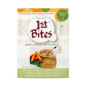 Pristine 1st Bites Baby Cereal Stage-3 Organic Wheat, Spinach & Carrot