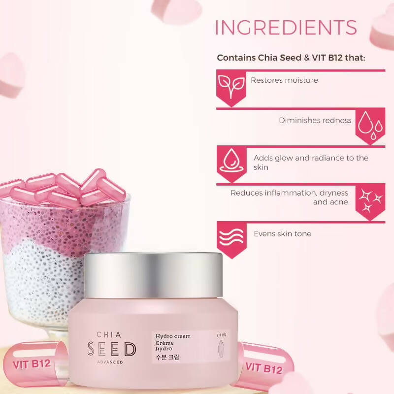 The Face Shop Chia Seed Hydro Cream - Distacart