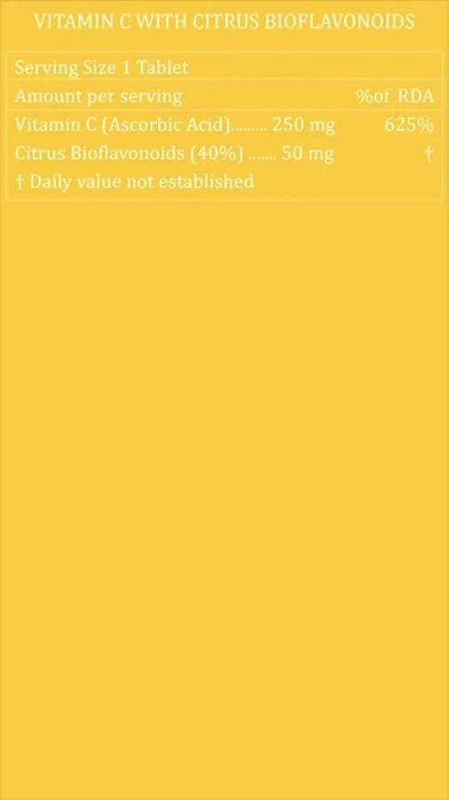 Purayati Vitamin C with Citrus Bioflavonoids Tablets