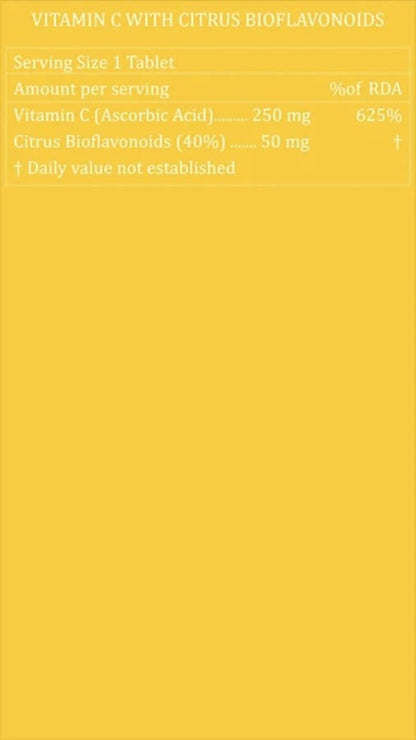 Purayati Vitamin C with Citrus Bioflavonoids Tablets
