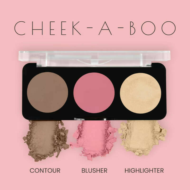 Swiss Beauty Cheek-A-Boo 3 In 1 Blusher Contour & Highlighter - 1 - Distacart
