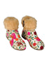 Tiny Bugs Girls Embroidered Anckle Ethnic Boots-Beige - Distacart