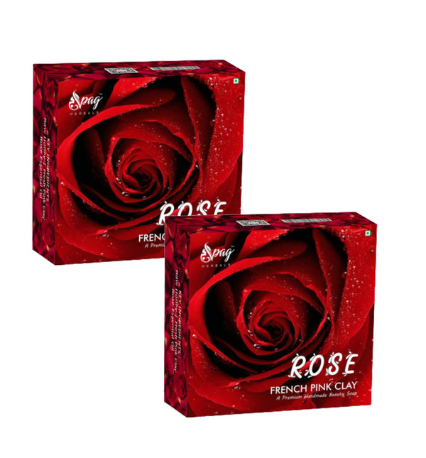 Spag Herbals Rose French Pink Clay Handmade Soap - Distacart
