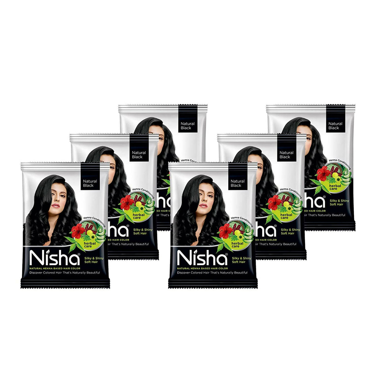 Nisha Henna Based Hair Color Natural Black - Distacart