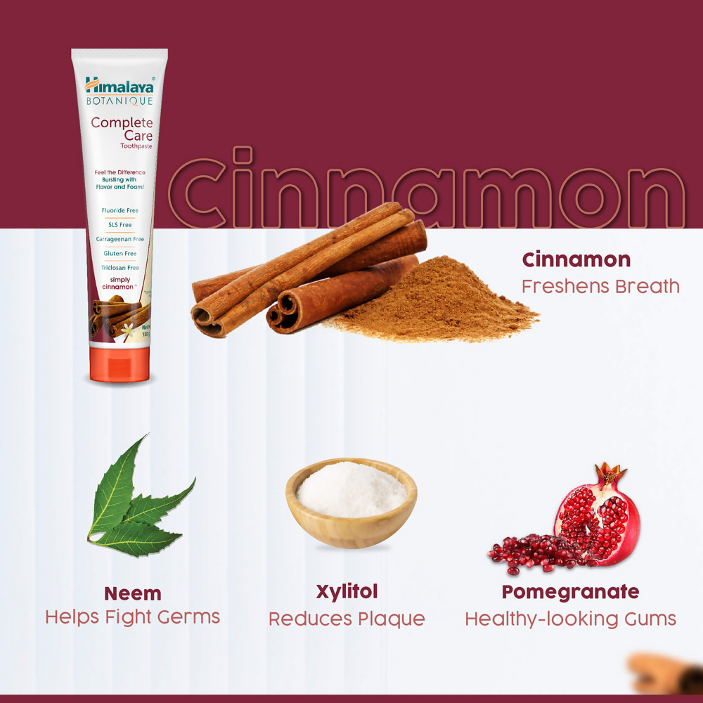 Himalaya Botanique Complete Care Toothpaste (Simply Cinnamon) - Distacart