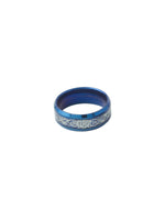 Thumbnail for NVR Men's Rhodium-Plated Finger Ring - Distacart