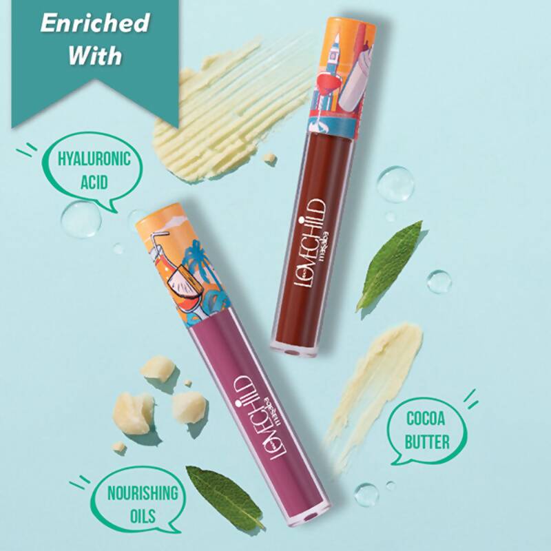 LoveChild By Masaba Gupta Mamma Mia Lush-Matte Lip Creme - Jamun Cooler - Distacart