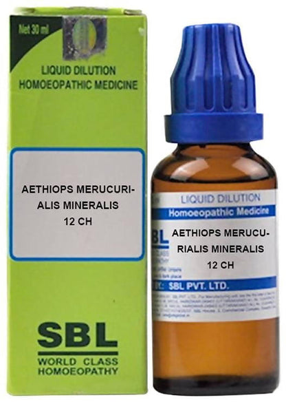 SBL Homeopathy Aethiops Merucurialis Mineralis Dilution