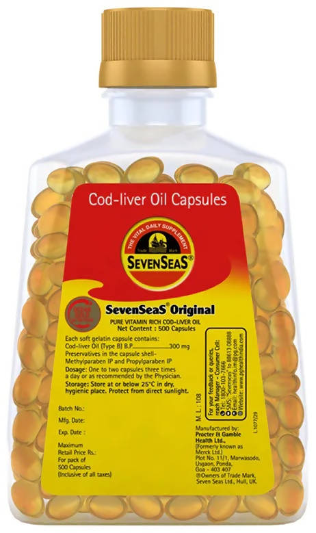 Seven Seas Original Cod-Liver Oil Capsules - Distacart