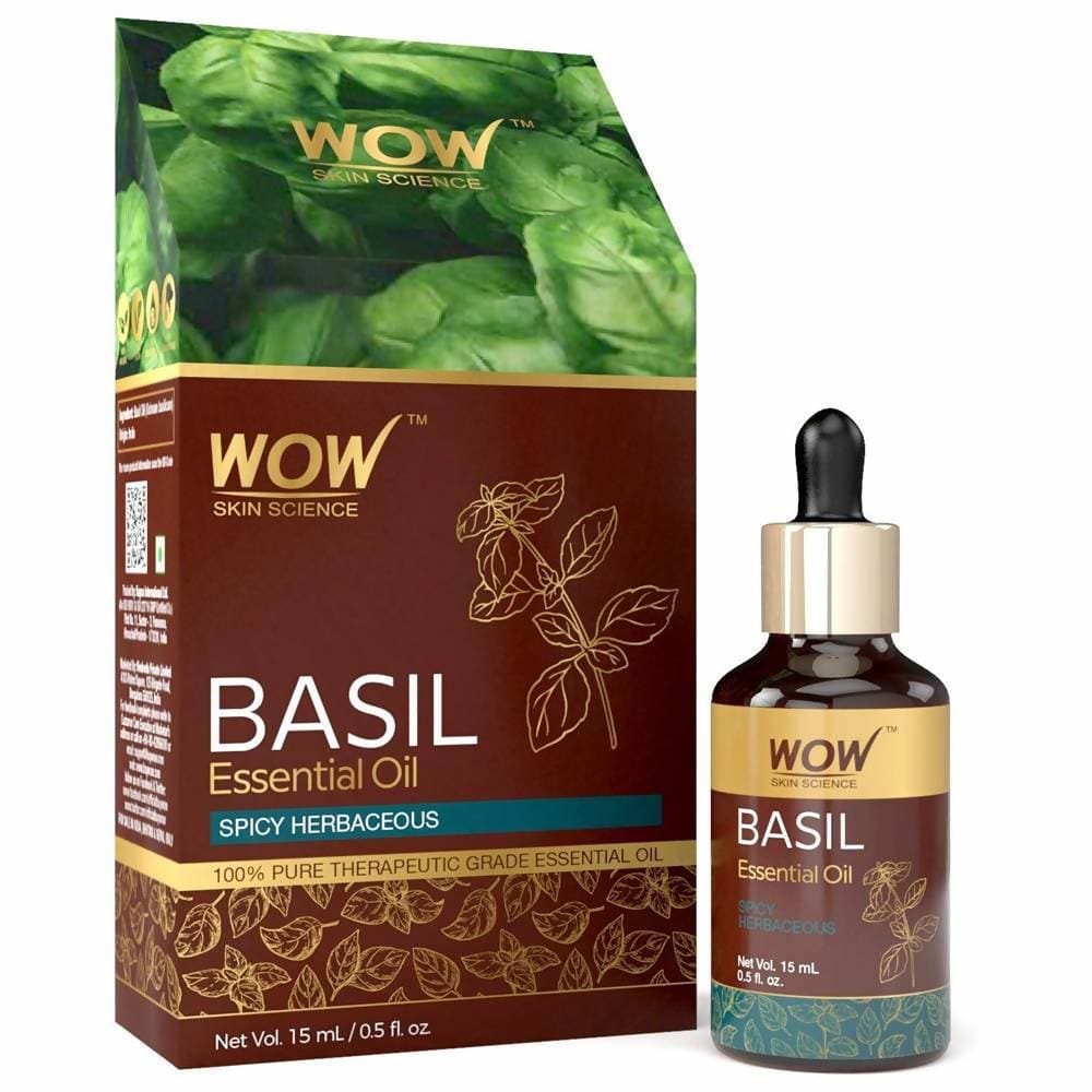 Wow Skin Science Basil Essential Oil - Distacart