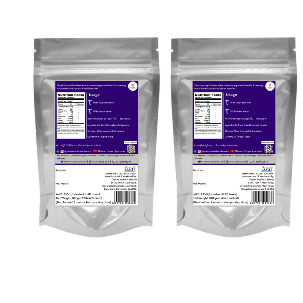 Nxtgen Ayurveda Shankhpushpi Powder - Distacart