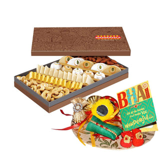 Bikanervala Diamond Meetha Namkeen Rakhi Gift - Distacart