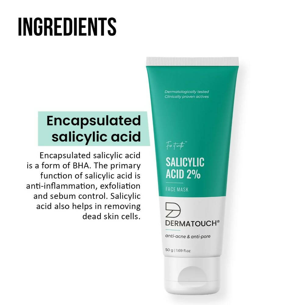 Dermatouch Salicylic Acid 2% Face Mask - Distacart