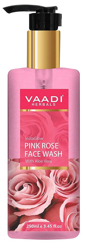 Vaadi Herbals InstaGlow Pink Rose Face Wash - Distacart
