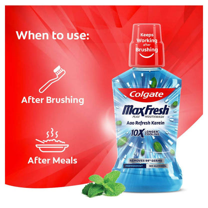 Colgate Plax Pepper Mint Mouthwash Aao Refresh Karein - Distacart