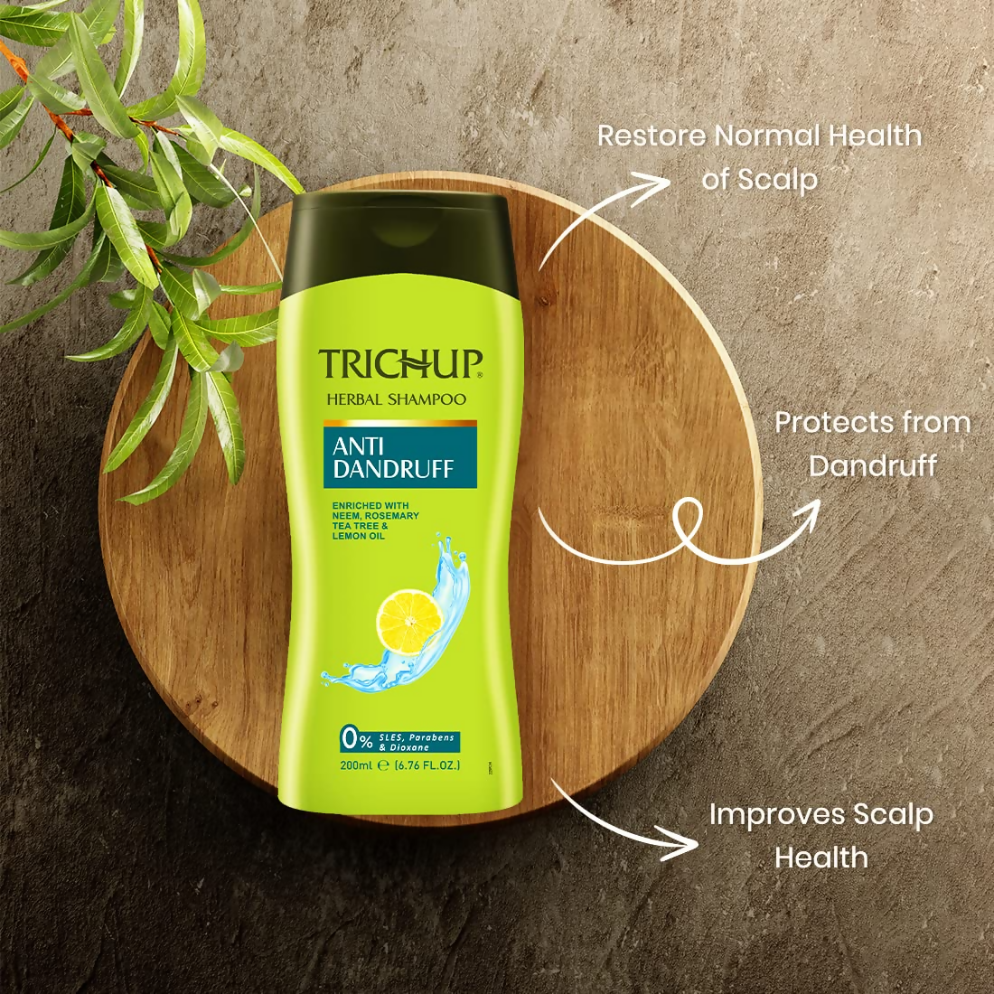 Vasu Healthcare Trichup Anti-Dandruff Herbal Shampoo - Distacart