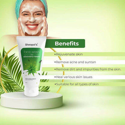 Sheopal's Aloevera Neem Face Wash - Distacart