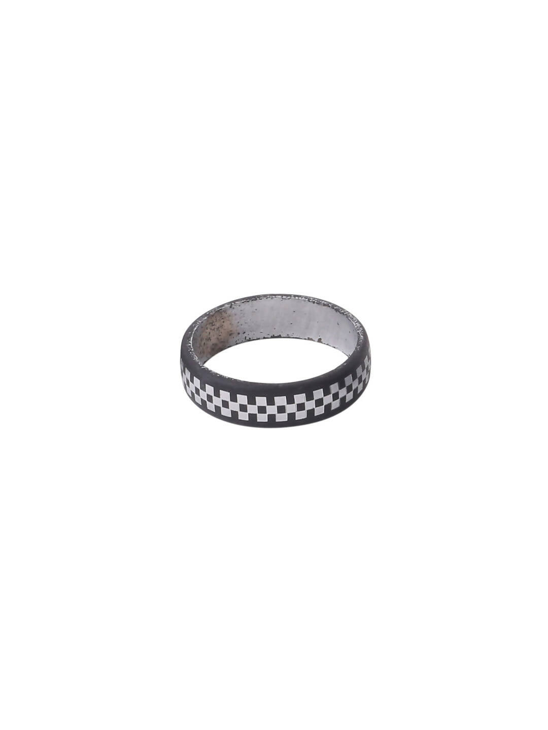 NVR Men's Black Metal Ring - Distacart