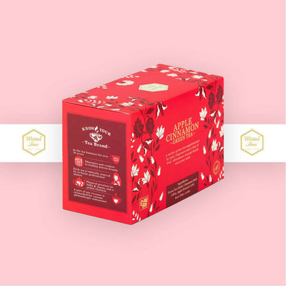 Mittal Teas Apple Cinnamon Green Tea - Eco Friendly Bags - Distacart