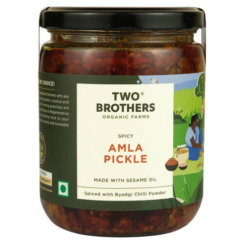 Two Brothers Organic Farms Spicy Amla Pickle - Distacart