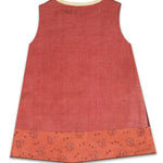 Thumbnail for Mhyssa Amara Lion Patch Sleeveless A-line Maroon Frock - Distacart