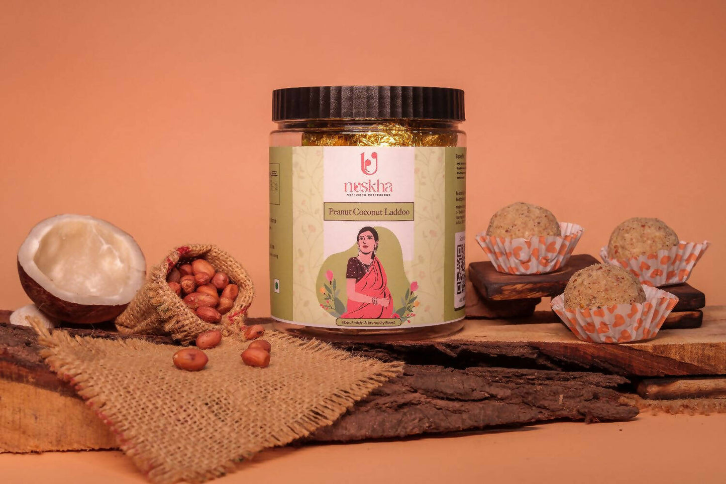 Nuskha Peanut Coconut Laddoo For Pregnancy - Distacart