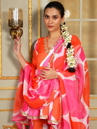 Thumbnail for Pomcha Jaipur Pink Saadgi Rangeen Sharara Set - Distacart