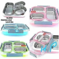 Thumbnail for Leak Proof Grid BPA Free 3 Compartments Lunch Box - Distacart