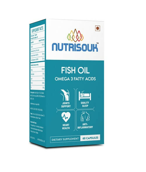 Nutrisouk Fish Oil Omega 3 Fatty Acid Capsules - Distacart