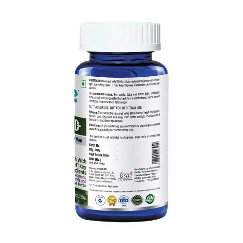 Onelife Multi Vitamin For 50+ Men Tablets - Distacart