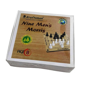 Kraftsman Nine Men's Morris | Navakankari | Daadi | Mills Travel Board Game - Distacart