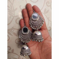 Thumbnail for Women artificial jwellery Earring Color-Silver