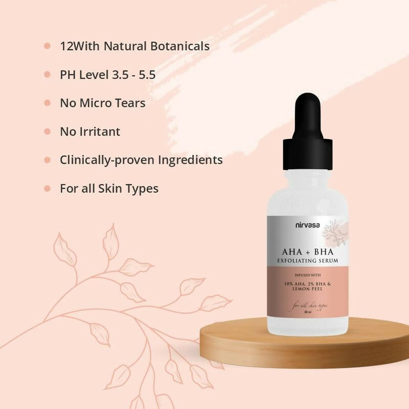 Nirvasa AHA + BHA Exfoliating Serum - Distacart