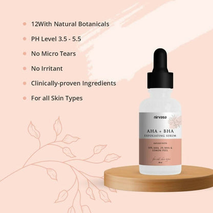 Nirvasa AHA + BHA Exfoliating Serum - Distacart