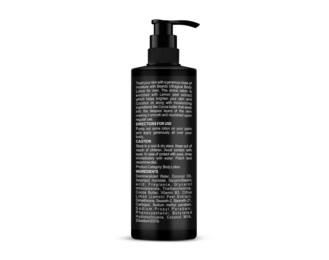 Beardo Ultra Glow Body Lotion For Men - Distacart