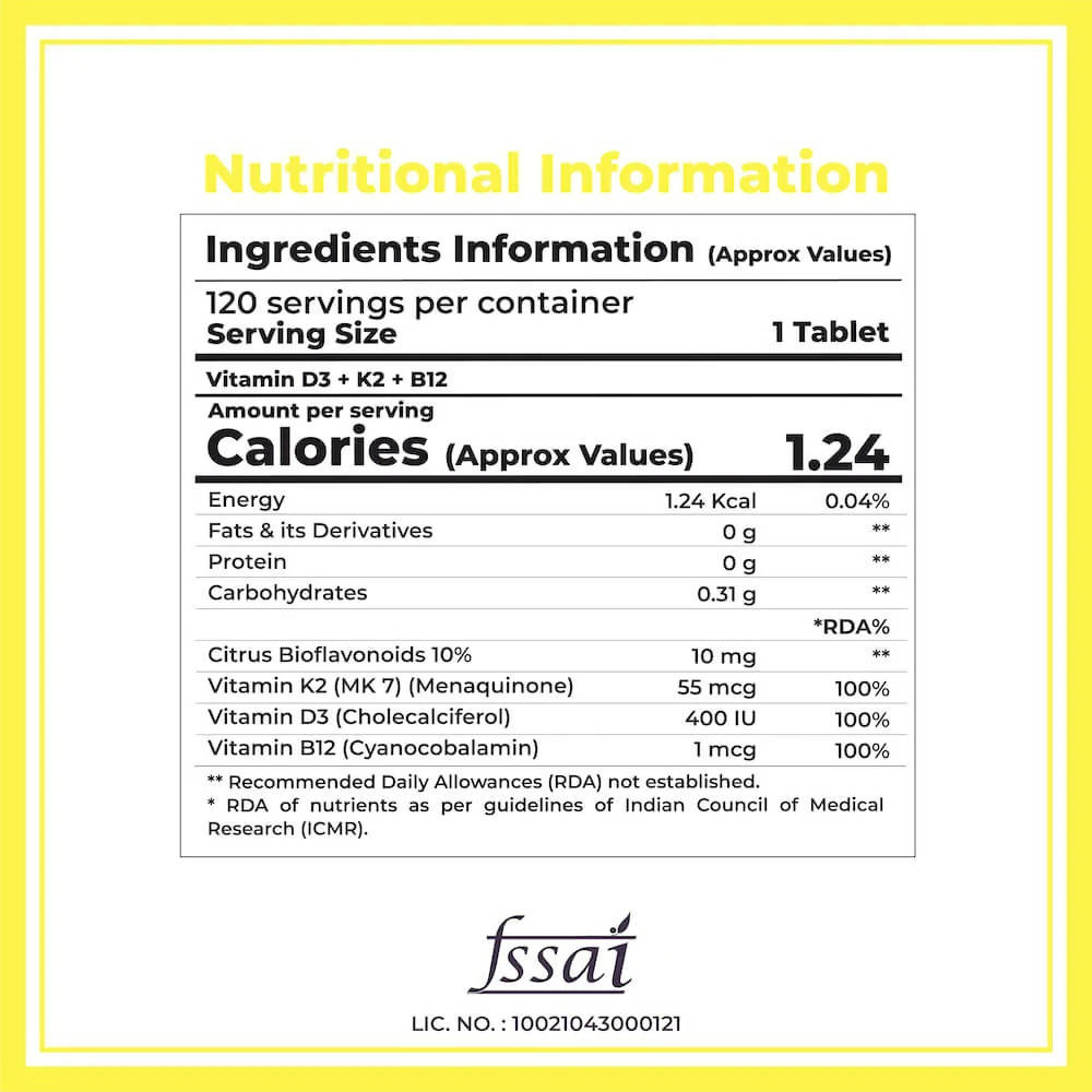 Boldfit Vitamin D3 Tablets - Distacart